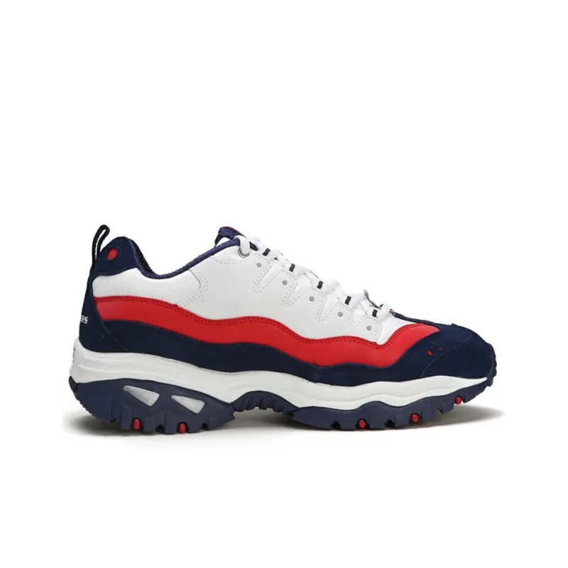 Skechers Energy Chunky Sneakers Men Low Top Blue/Red-1
