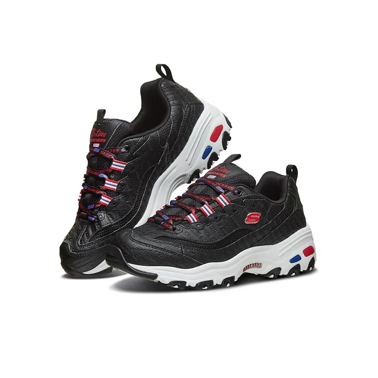 Skechers Snickers X Skechers D Lites 1.0 Low Top Daddy Shoes Black Women's-2