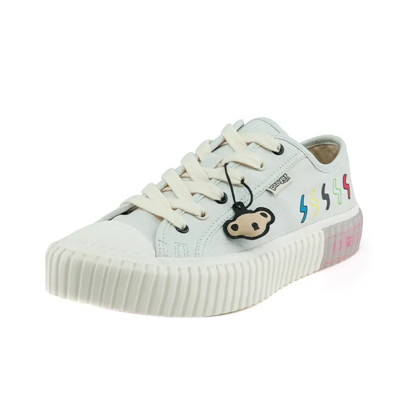 Kappa Kappa Player Series Wear-Resistant Low-Top Canvas Shoes Women's Glacier Gray-1