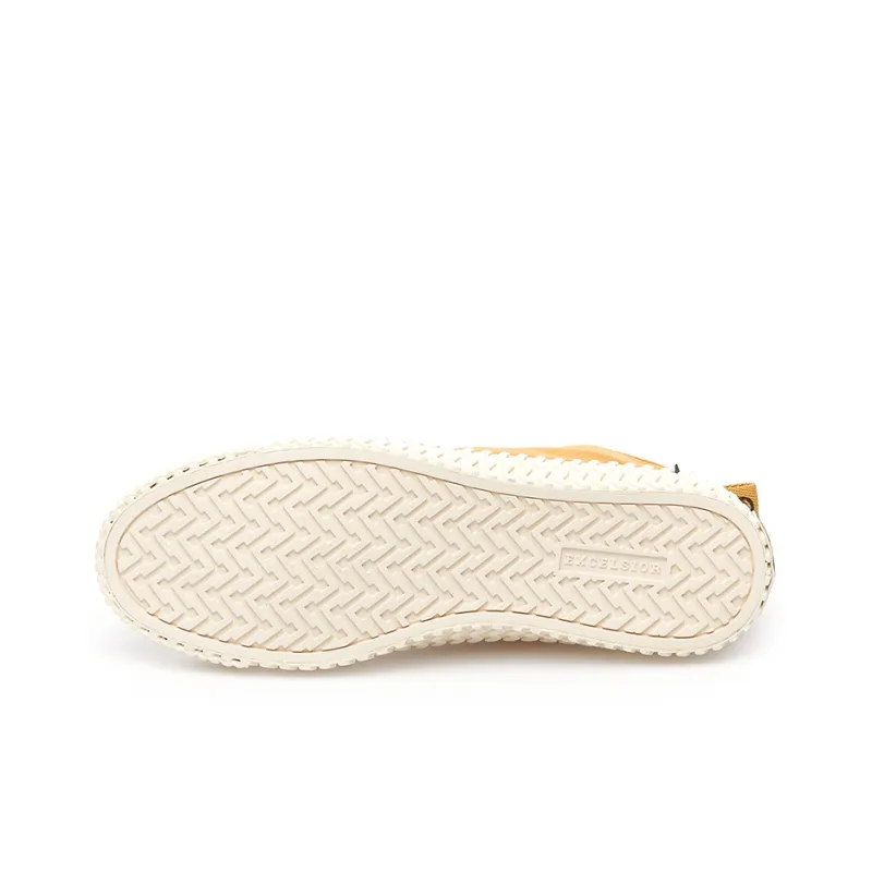 Excelsior Canvas Shoes Unisex High Top Yellow/White-4