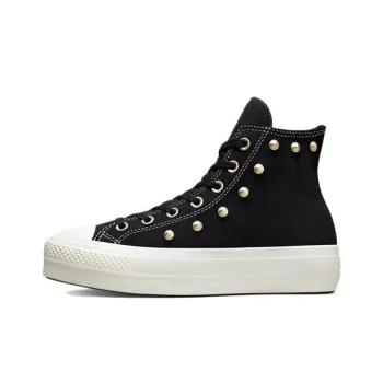 Chuck Taylor All Star Women's Converse Lift Platform High 'Studs Black Light Gold' Women's