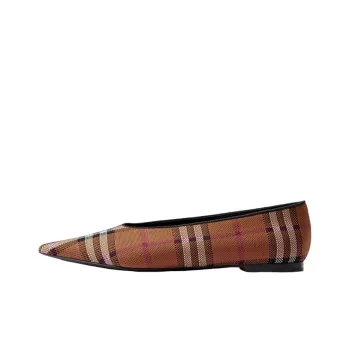 Burberry Vintage Flat Shoes Women's Dark Brown