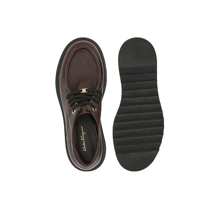 FERRAGAMO Flat Shoes Women's Brown-4