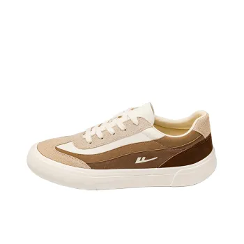Warrior Durable Breathable Low Top Canvas Shoes Unisex Beige Brown