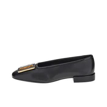 FERRAGAMO Chunky Buckle Women's Casual Shoes Women's Black