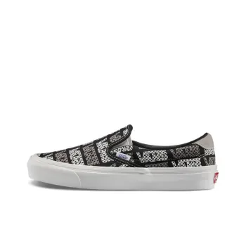 Slip On Vans 59 Lx 'Black Logo Checkerboard'