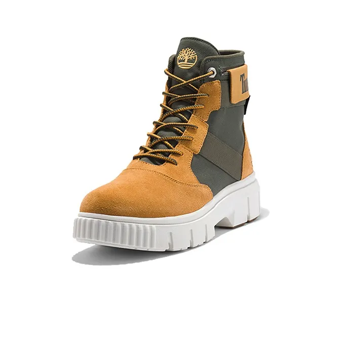 Timberland Greyfield 6 Inch Waterproof Fold Down Boots 'Wheat Suede'-1