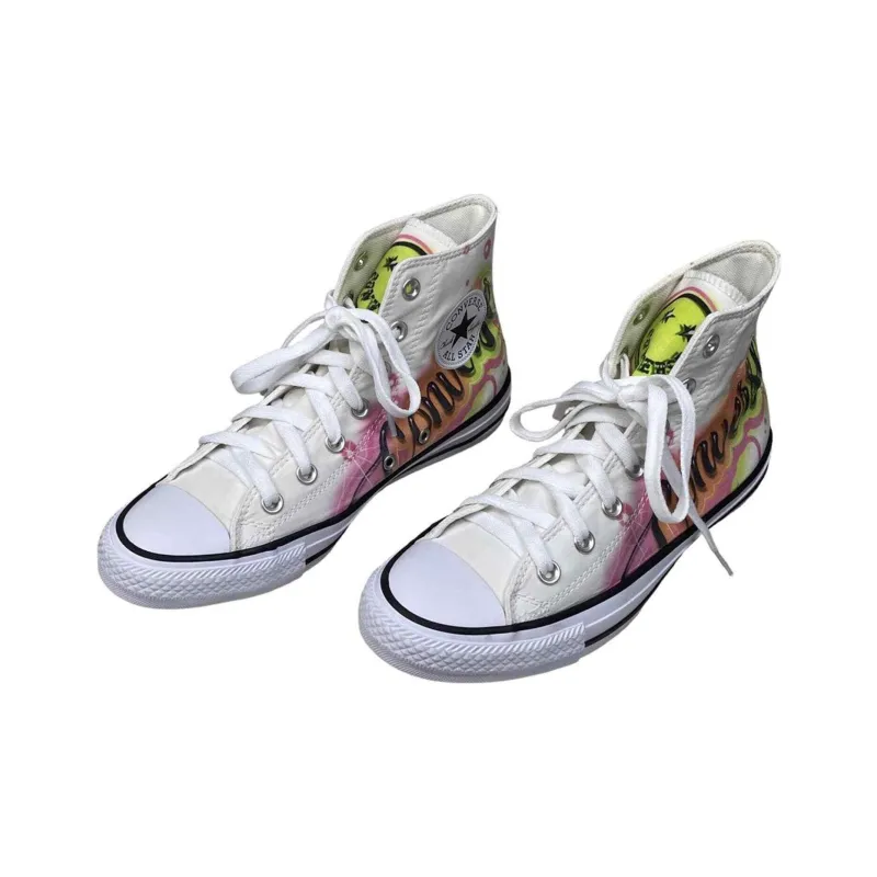 Converse All Star Light Anti Slip And Wear Resistant Lightweight High Top Canvas Shoes Unisex White-2