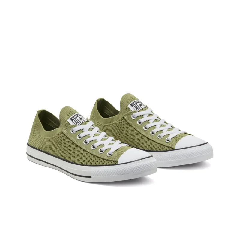 Converse Twisted Summer Chuck Taylor All Star Knit Slip Olive Green-2
