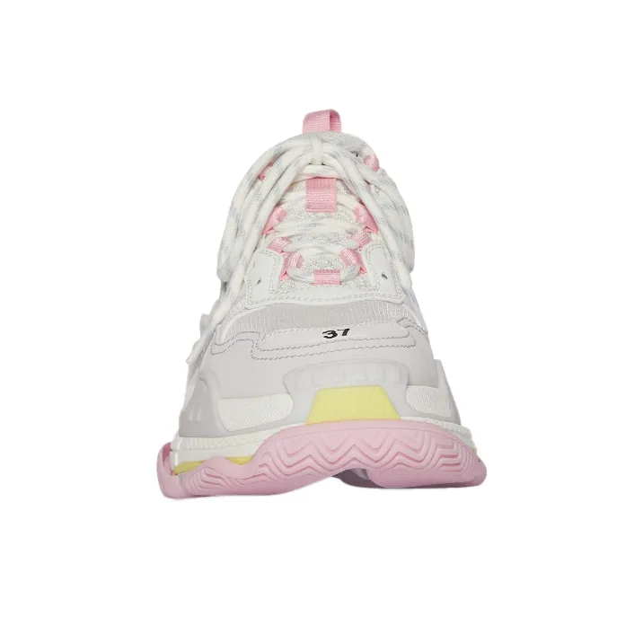 Balenciaga Triple S White Yellow Women's-2