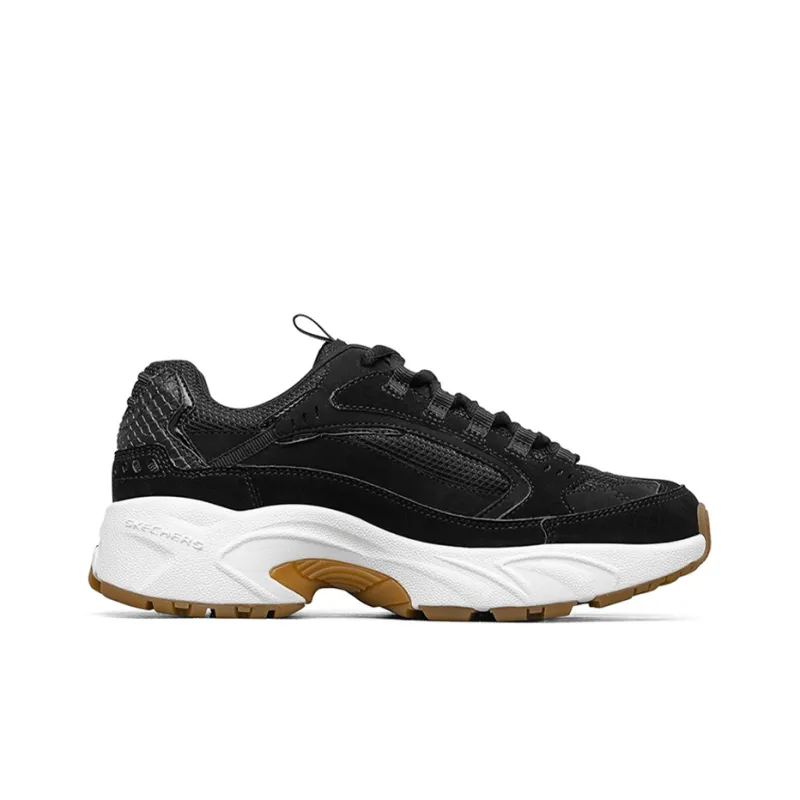 Skechers Stamina Shock Absorbers Low Top Chunky Sneakers Women's Black-1
