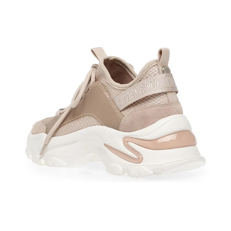 STEVE MADDEN Chunky Sneakers Women's Low-Top Nude-2