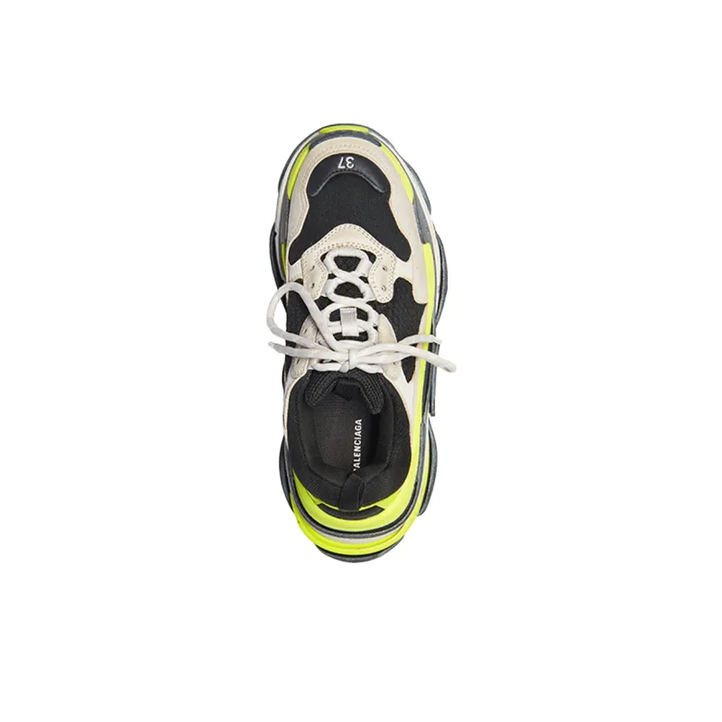 Balenciaga Triple S Yellow Grey Women's-2