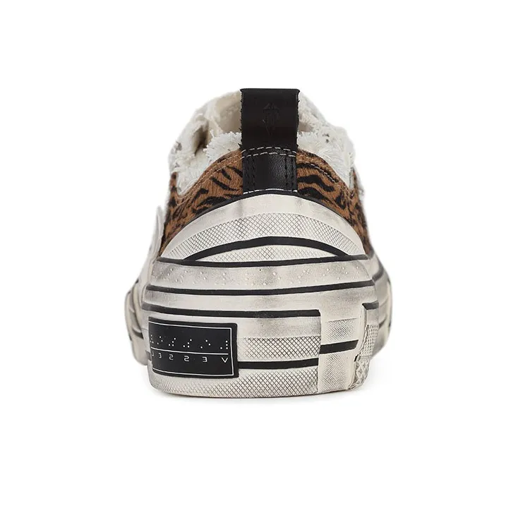 VESSEL G.o.p. Lows 'Tiger Print' Low Top Canvas Shoes Unisex Brown-4