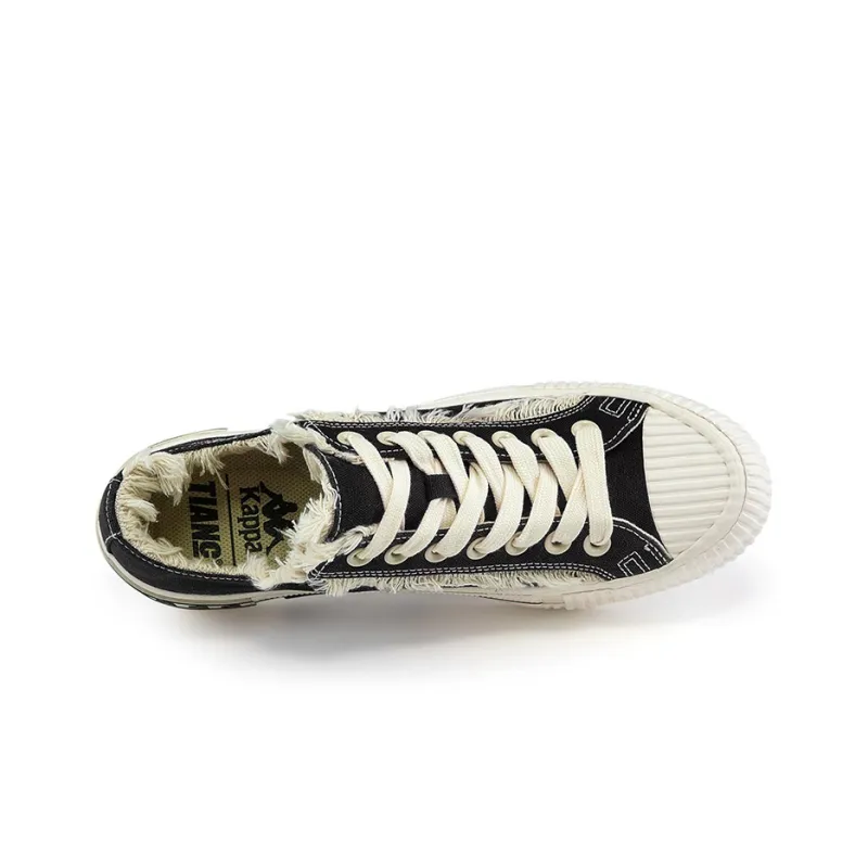 Kappa Wear-Resistant Low-Top Canvas Shoes Unisex Black-2