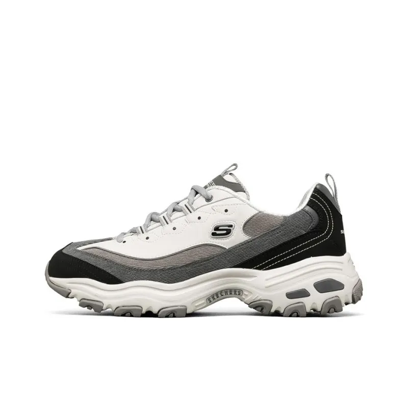 Skechers D'Lites 1.0 Low Top Running Shoes Black/Grey-0