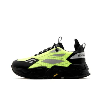 CHOCO CONCERT Chunky Sneakers Unisex Low Top Light Green