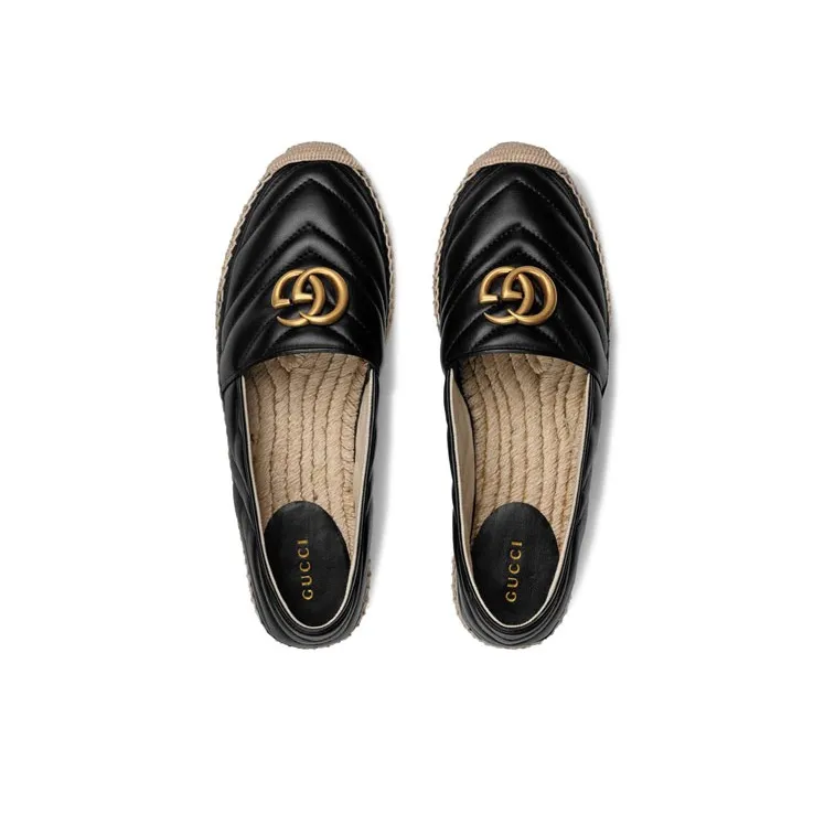 GUCCI Women's Gg Espadrilles 'Black' Women's-2