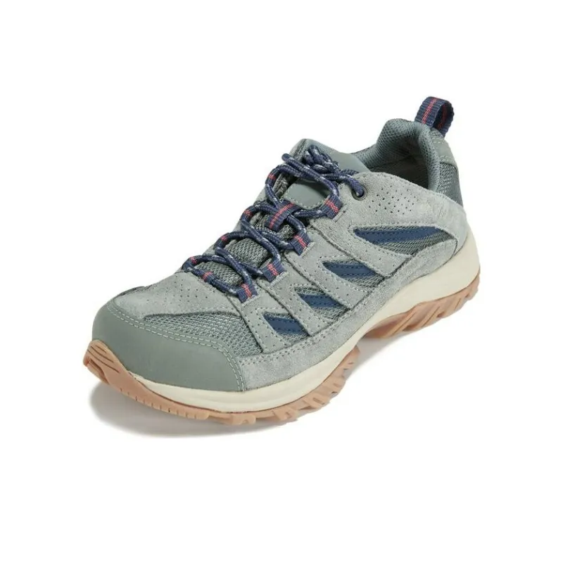 Columbia Crestwood Waterproof And Breathable Low Top Outdoor Shoes Women's Gray Green-1