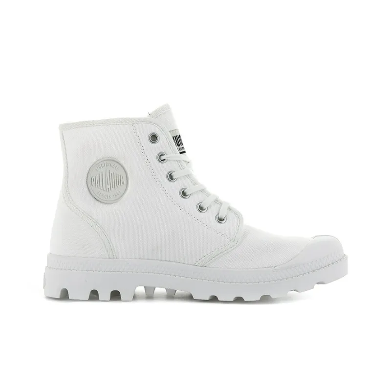 Palladium Pampa Hi Originale Anti-Slip Wear-Resistant High-Top Canvas Shoes Unisex Star White-1