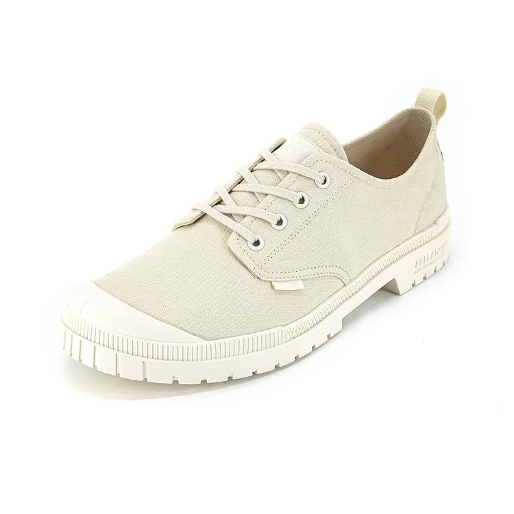 Palladium Pampa Canvas Shoes Unisex Low Top Anglo Greige-1