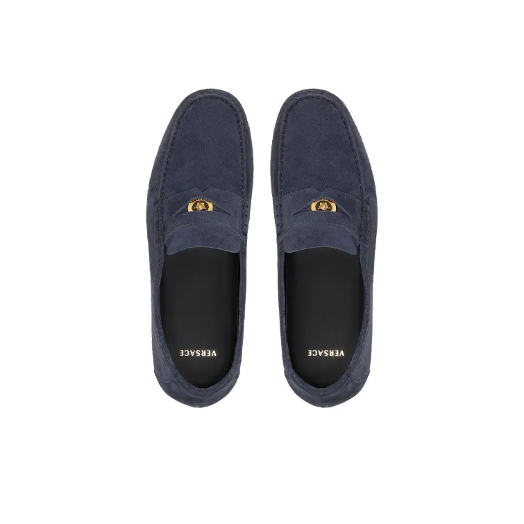 VERSACE Loafers Women's Marine Blue-3