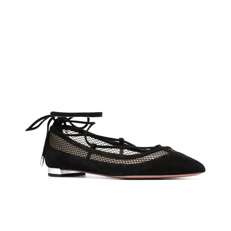 AQUAZZURA Flat Shoes Women's Black-2