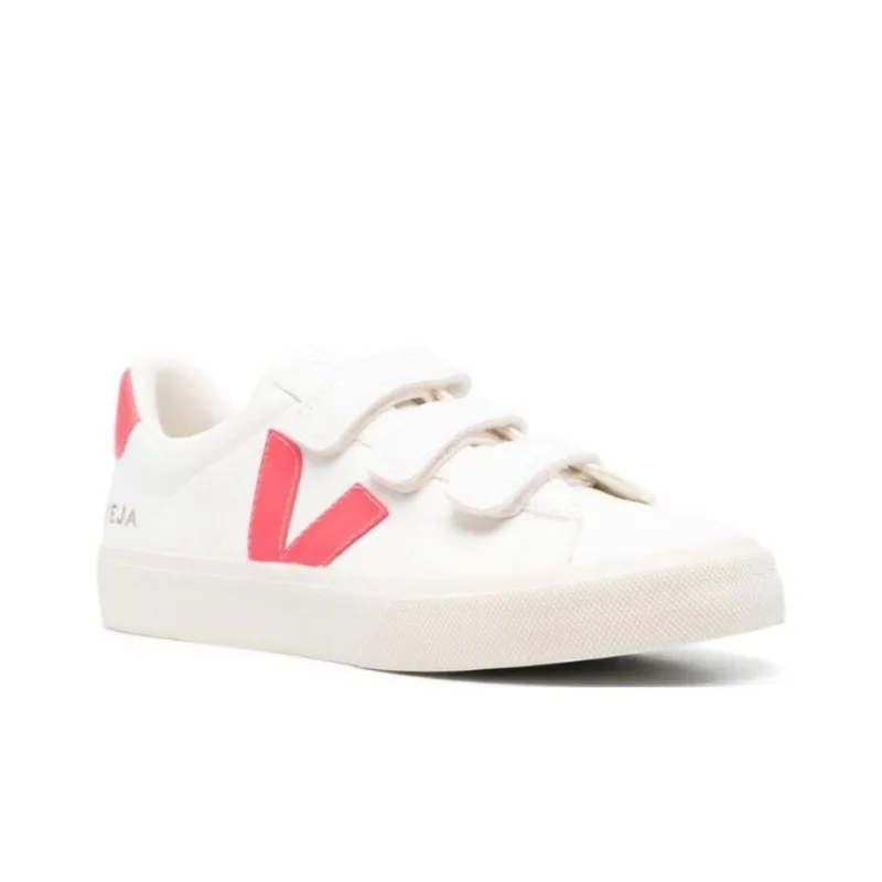 VEJA Slip-Resistant Low-Top Skateboard Shoes Women's Pink White-2