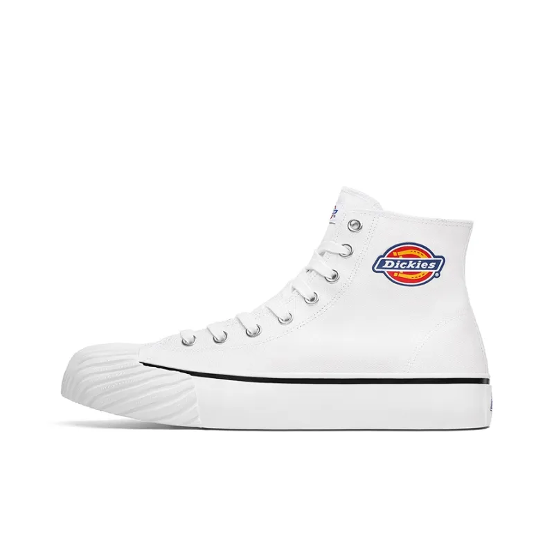 Dickies High Top Canvas Shoes Unisex White-0