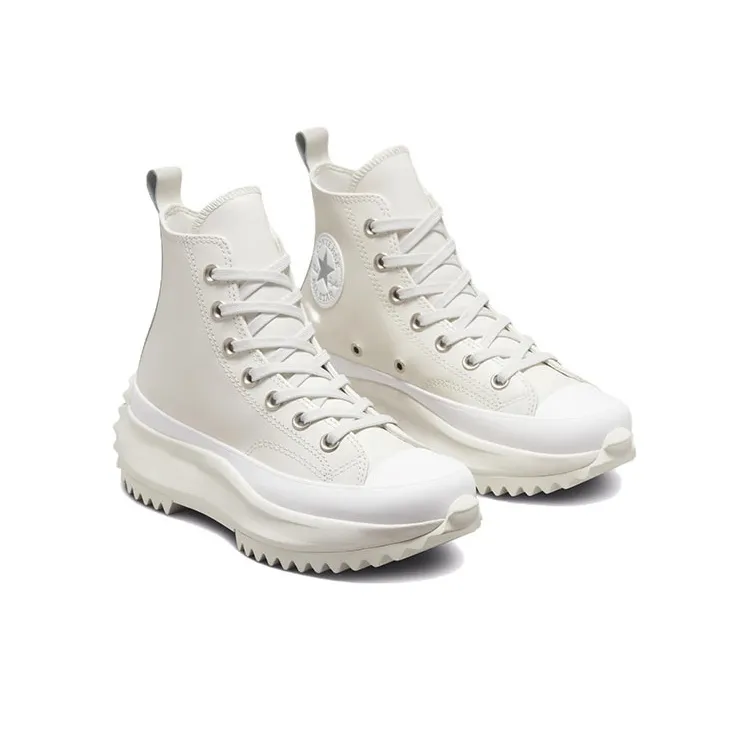 Converse Run Star Hike Platform Hi Iridescent Leather Vintage White-2