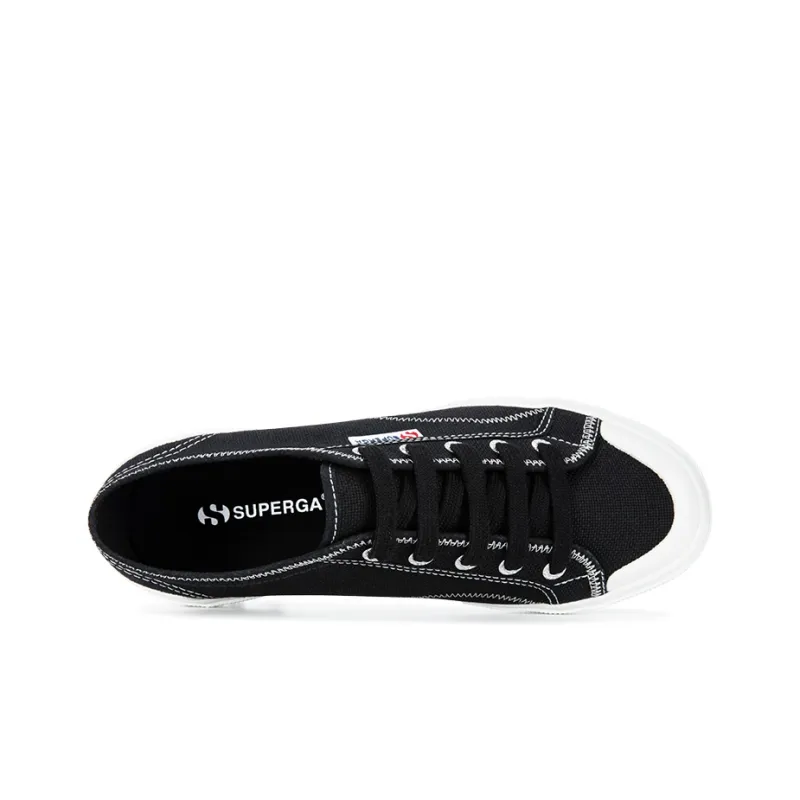 SUPERGA Canvas Shoes Unisex Low-Top Black-3