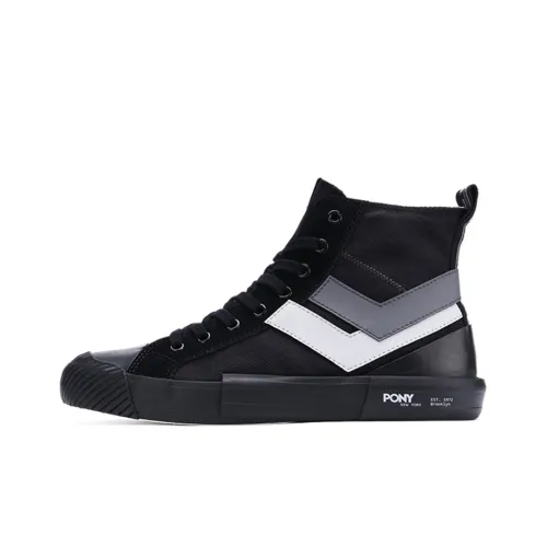 Pony Shooter High Canvas Shoes Black