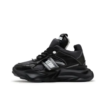 KEDDO Chunky Sneakers Unisex Low Top Black