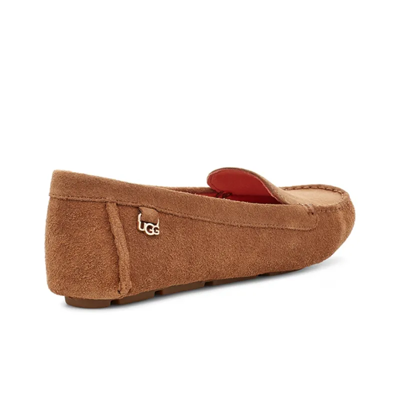 UGG Flores Suede Loafers Shoes Brown Women's-3