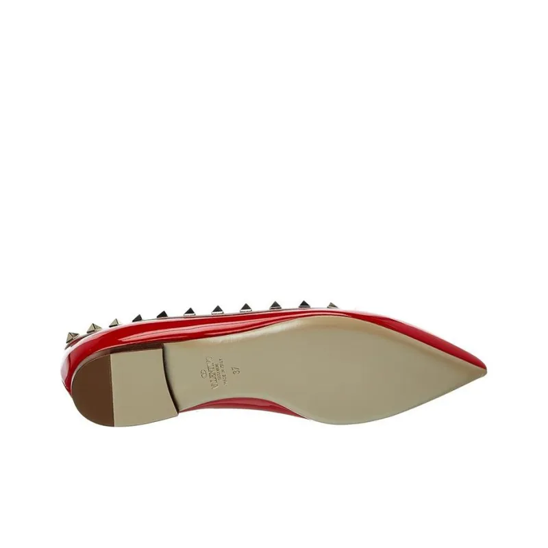 Valentino Rockstud Women's Casual Shoes Women's Red-4