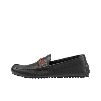 GUCCI Ayrton Gommino Loafers Men's Black