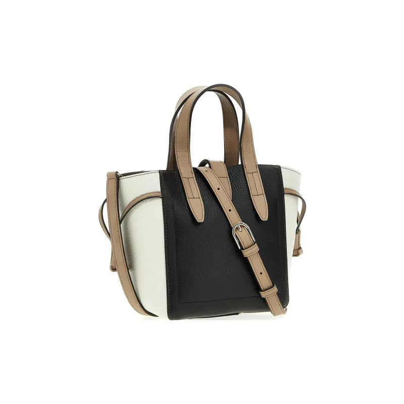 Furla Net Collection Calfskin Tote Bag Shopping Bag Handbags Mini Women's Black-2