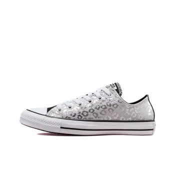Chuck Taylor All Star Women's Converse Low 'Glitter Leopard Spots Silver' Women's