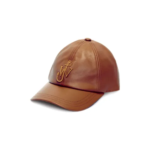 JW Anderson Logo-embroidered Leather Baseball Cap