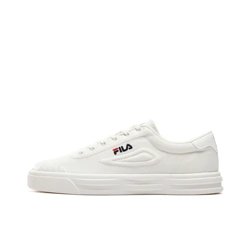 FILA LUKE Canvas Shoes Women's Low-Top Snow White