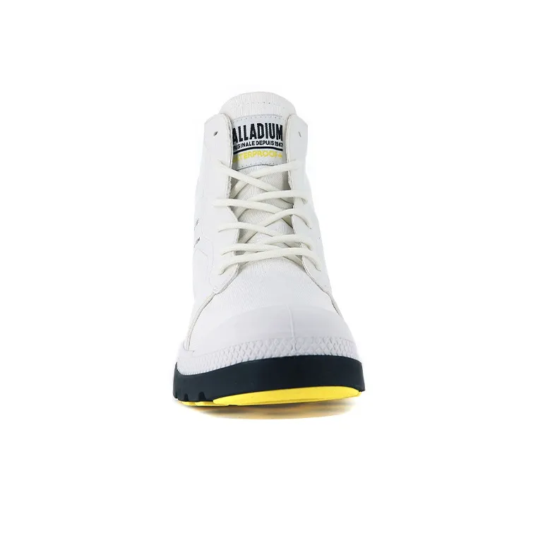 Palladium Pampa Lite+ Rc Wp+ 2 Wear-Resistant Water-Resistant Height Increasing High-Top Canvas Shoes Unisex White-3