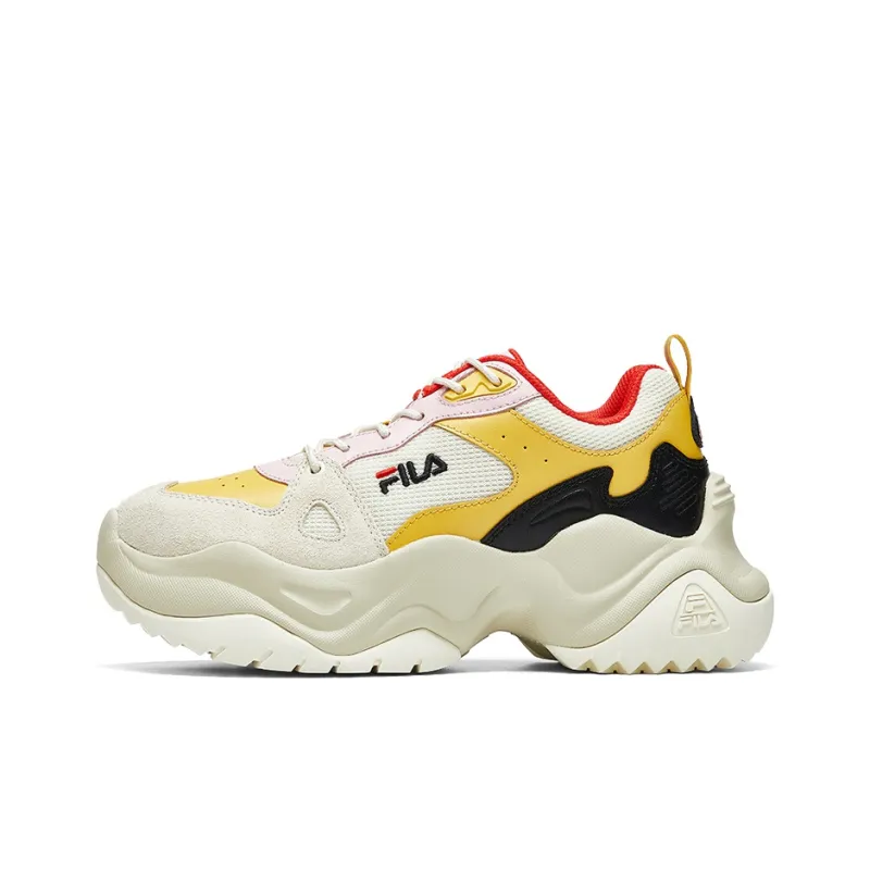 FILA Pose Wedge Trainer Yellow/white/black Women's-0