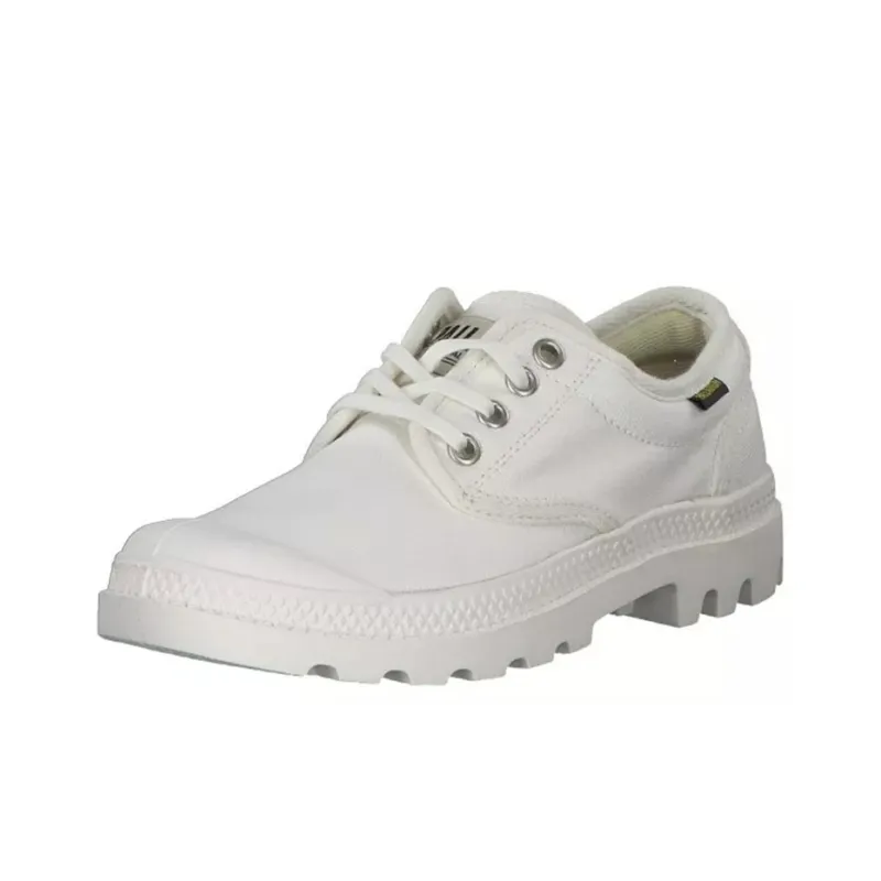 Palladium Pampa Ox Originale Anti-Slip And Wear-Resistant Breathable Low-Top Canvas Shoes Unisex White-2