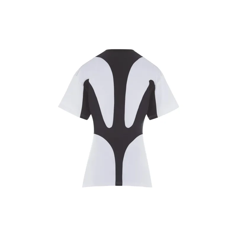 Mugler T-Shirts Unisex Black/White-1