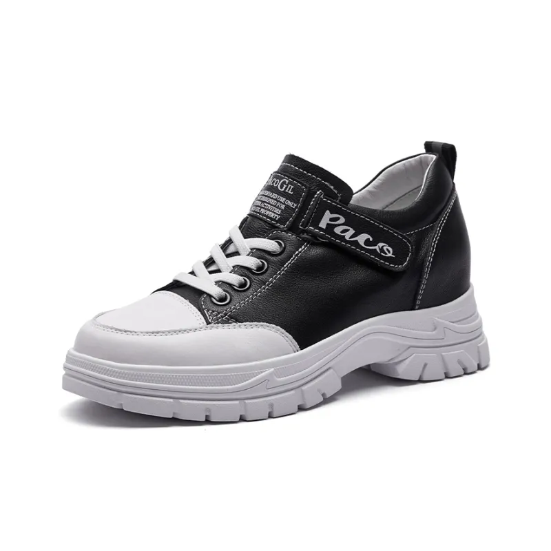 PACO GIL Chunky Sneakers Women's Low Top Black-0