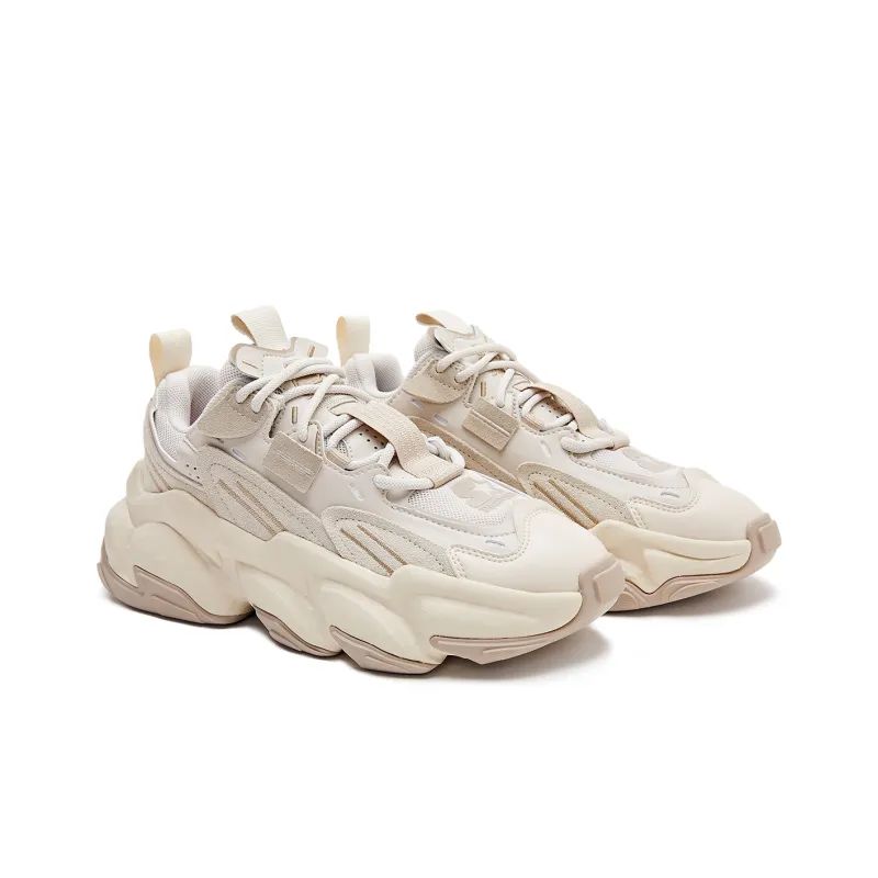 STARTER Rock Formation Series Cushioned Slip Resistant Abrasion Resistant Low Top Chunky Sneakers Men's White Cap Gray-2