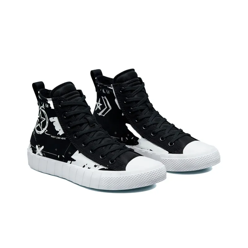 Converse UNT1TL3D Hi Script Print Black-2