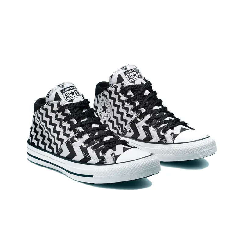 Converse Women's Chuck Taylor All Star Madison Mid 'Zigzag Black White' Women's-2