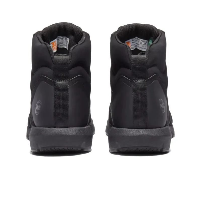 Timberland Radius Mid Composite Water-Resistant Wear-Resistant Cushioning Crew Outdoor Boots Men's Black-3