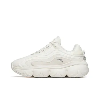ANTA Life Collection Chunky Sneakers Women's Low Top Ivory White/Silver